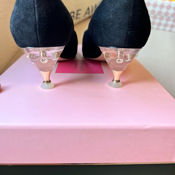 Kate Spade kitten heel - black suede - Coco 6.5 NEVER WORN - new in box - Picture 1 of 9